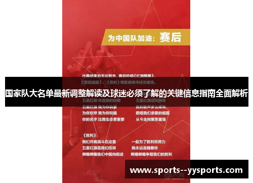 国家队大名单最新调整解读及球迷必须了解的关键信息指南全面解析